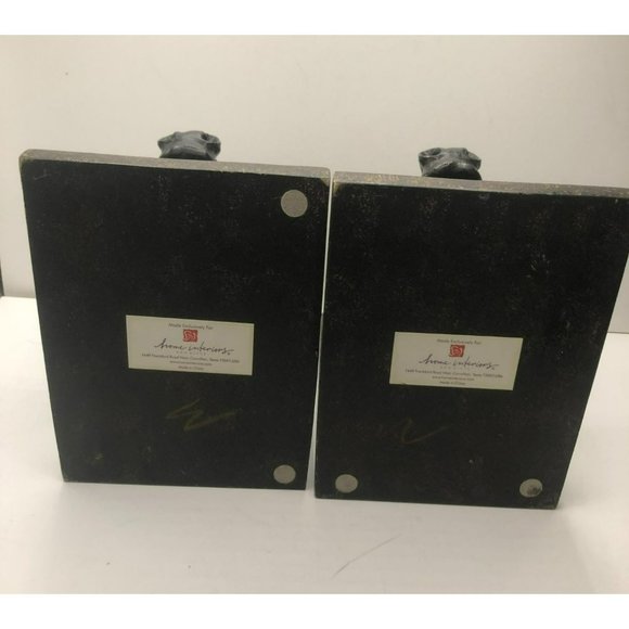 Horse Head Equestrian Bookends Vintage Wild Horses - Picture 5 of 7